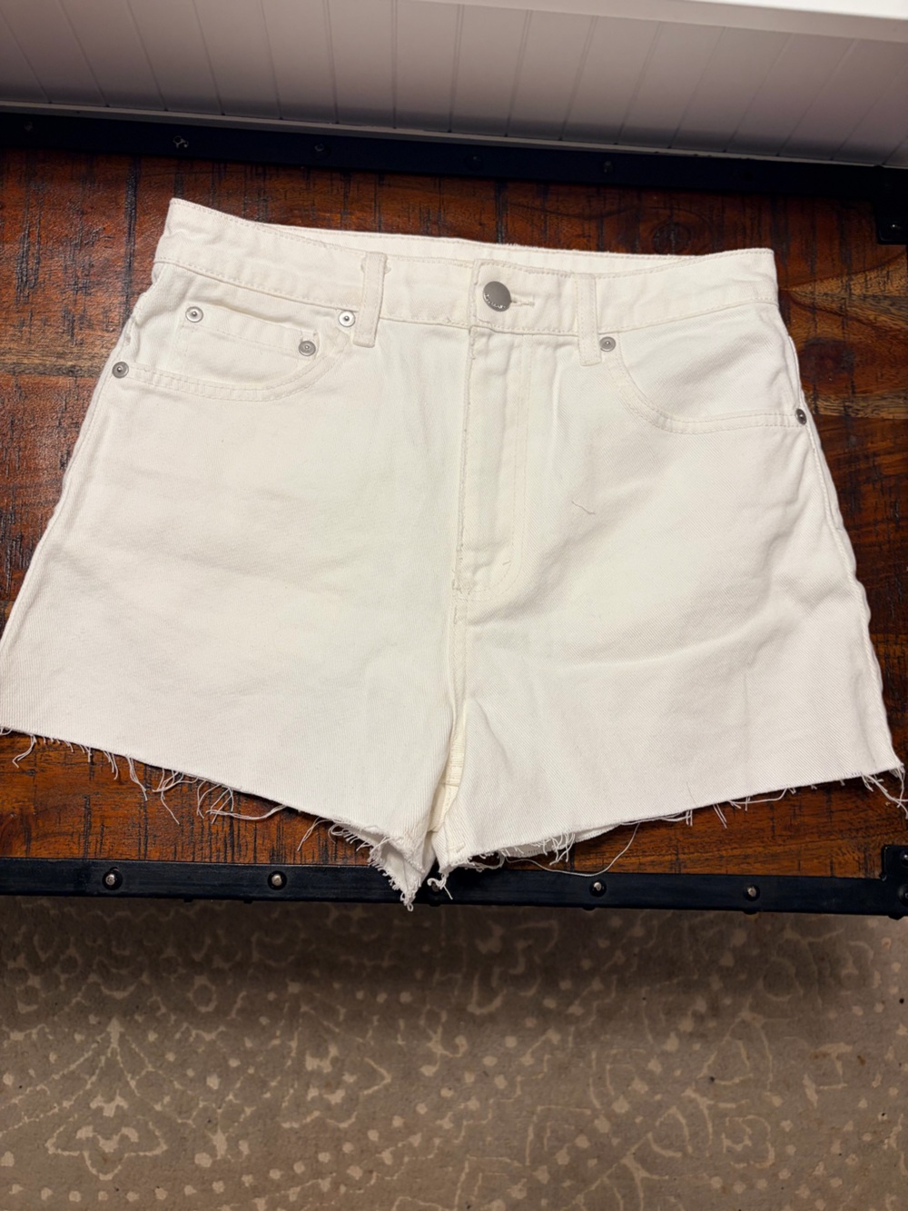 Billabong White Denim Jean Shorts